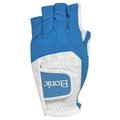 Etonic Ladies Multi Fit Half Finger Glove; White & Aqua Blue 06ETNMFHALFLLHOS111WAB01